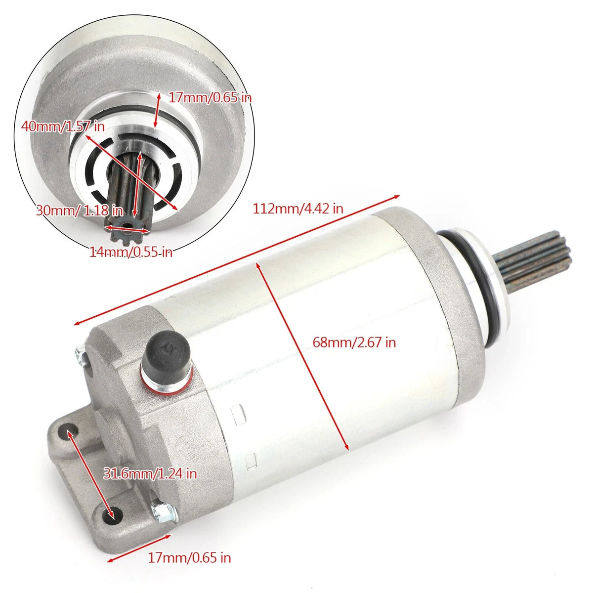 Starter Motor for Arctic Cat (0825-024, 0825-013, 0825-011)