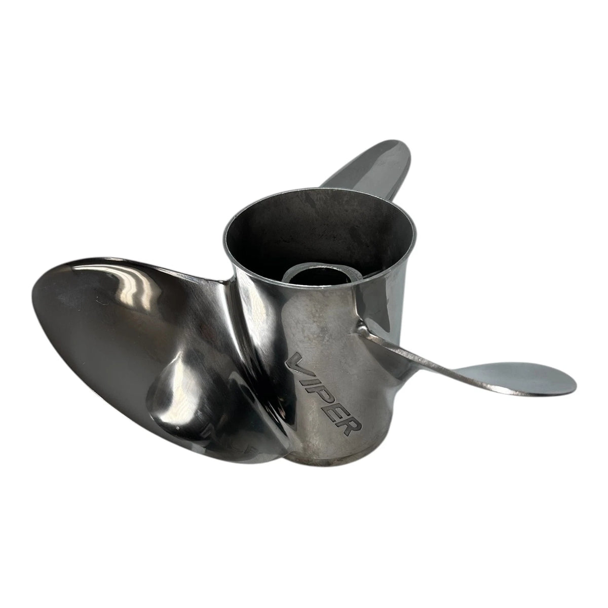 Evinrude Johnson 3 X 14 1/2 X 22, Stainless Steel Viper Propeller 763925 - LH