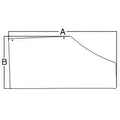 R186465 Fits John Deere RH Fixed Door Glass 7200 7210 7400 7410 7510 7600 76
