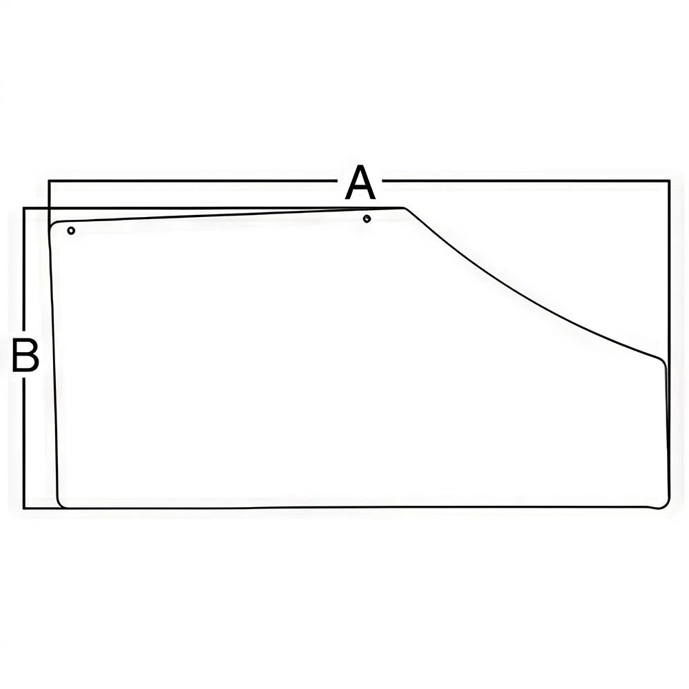 R186465 Fits John Deere RH Fixed Door Glass 7200 7210 7400 7410 7510 7600 76