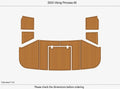 EVA Pad Teak Flooring Mat for Viking Princess 65 (2003)