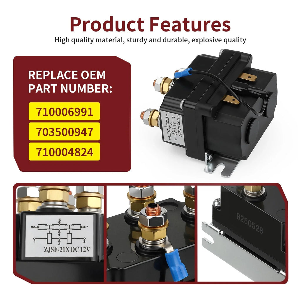 Electrical System Solenoid 710006991 for Can-Am Maverick X3/Max Sport (2017–2023)