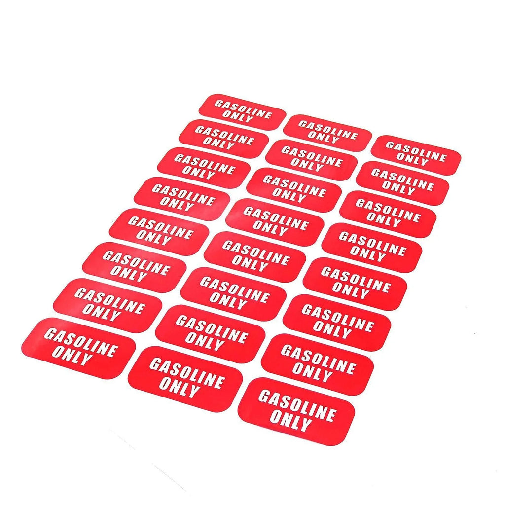 24Pcs Gasoline Only Fuel Caution Warning Decal for Gas Tank
