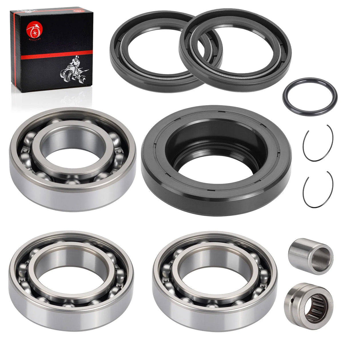 Rear Differential Bearing Seal Kit for Honda Rubicon TRX500FA TRX500FGA (2001–2023)