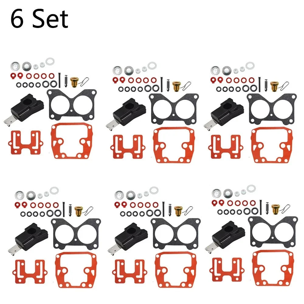 6X Carburetor Repair Kit for Johnson Evinrude V4 85-140HP 439076