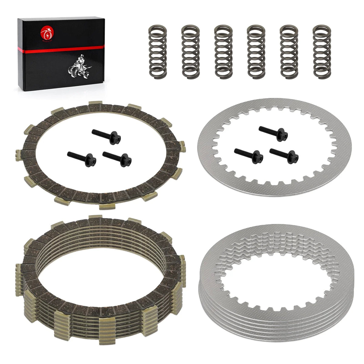 Clutch Friction & Steel Plates Kit for Yamaha YZ250 (2002–2024) #3XK-16321-00-00