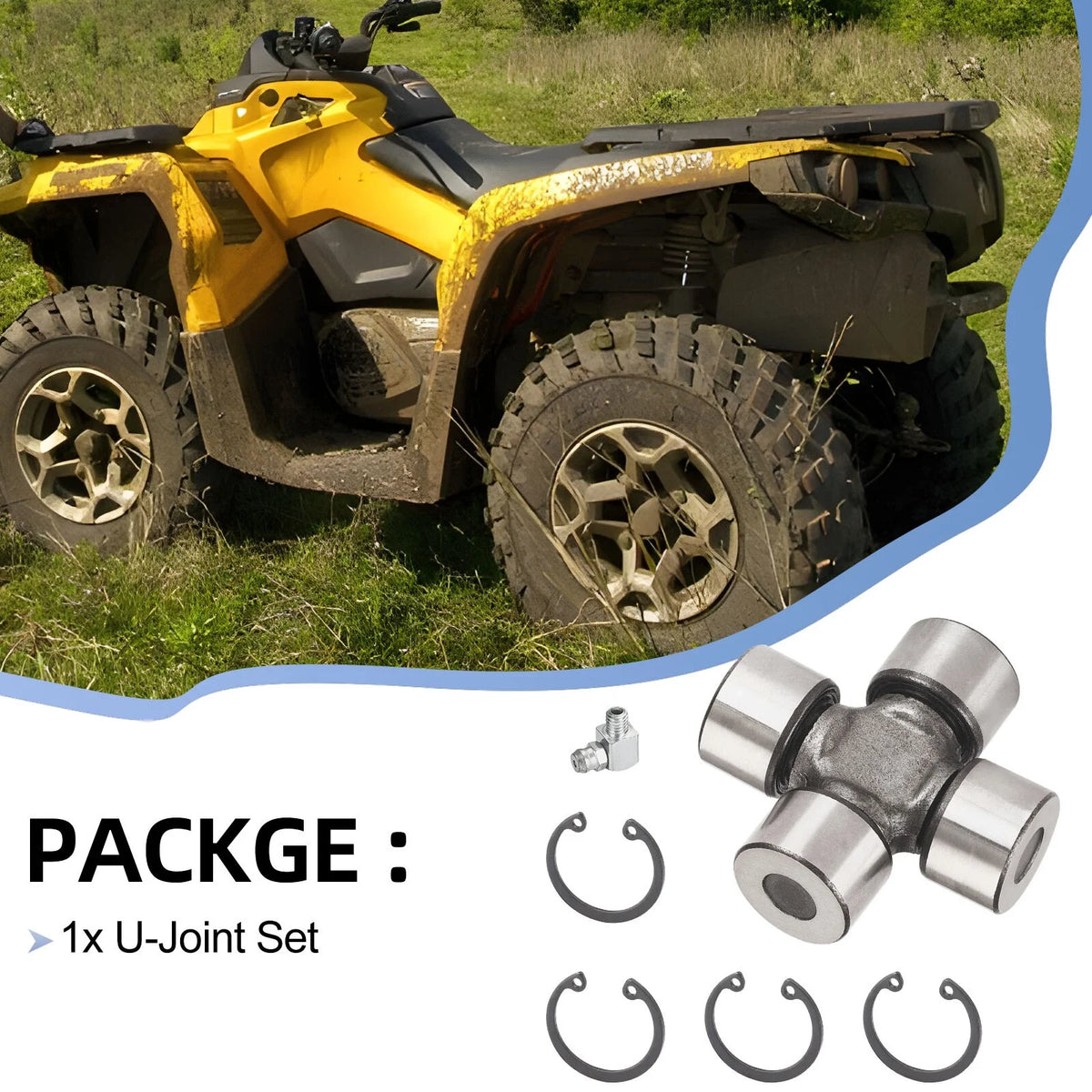 Rear Drive Shaft U-Joint Kit for Can-Am Commander 800 1000 2011–2016