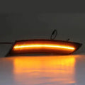 2X Smoke Amber LED Front Bumper Side Marker Lights for Cadillac XTS (2013–2017)