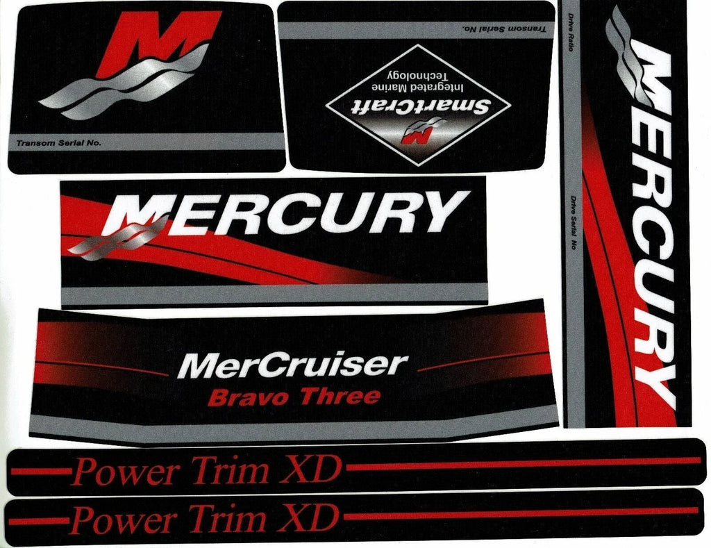 Decal Sticker Kit for MerCruiser Bravo 3 III (37-881760A00)