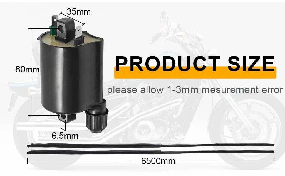 2X Ignition Coil & Spark Plug Cap for Honda Shadow Spirit 1100 (1996–2007)