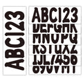 Set of 4 Marine Alpha-Numeric Registration Numbers & Letter Stickers