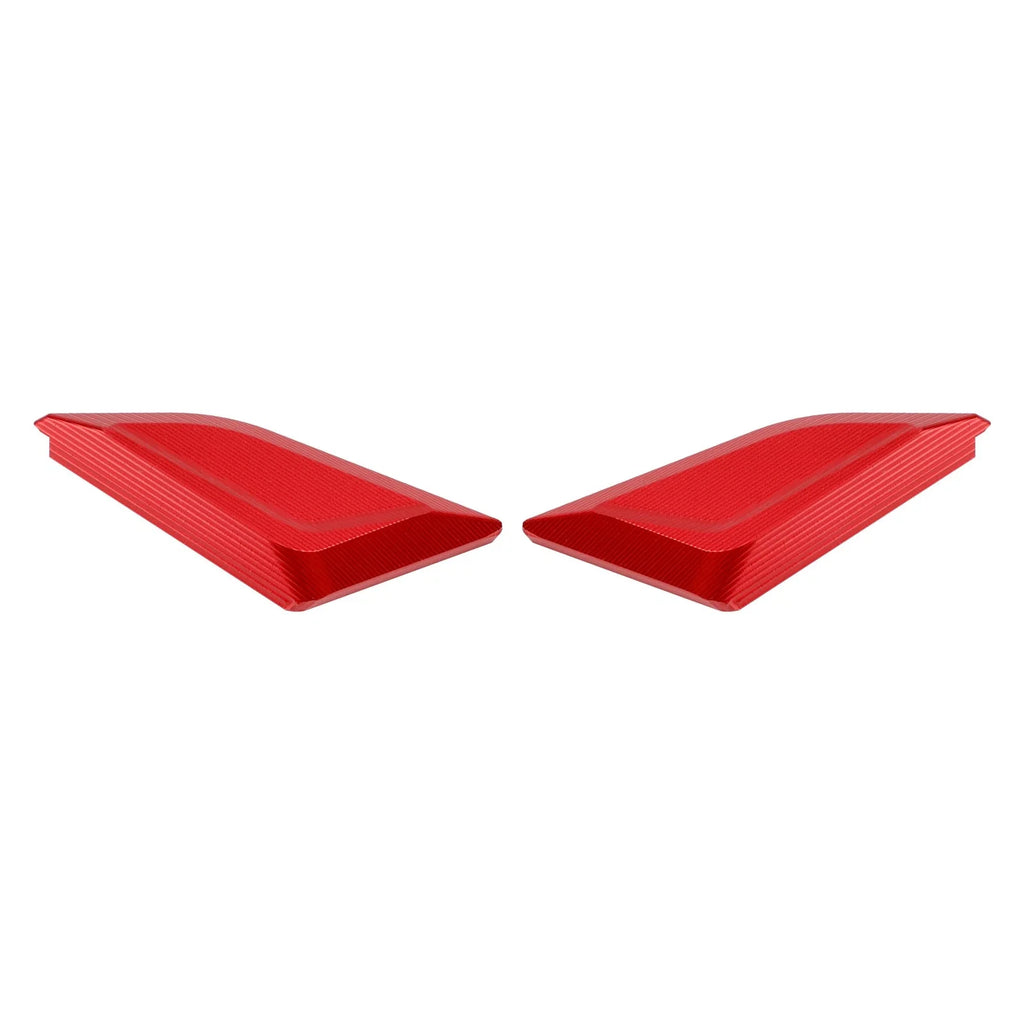 CNC Mirror Block Off Plates Red for Ducati Panigale V4 (2018–2023)