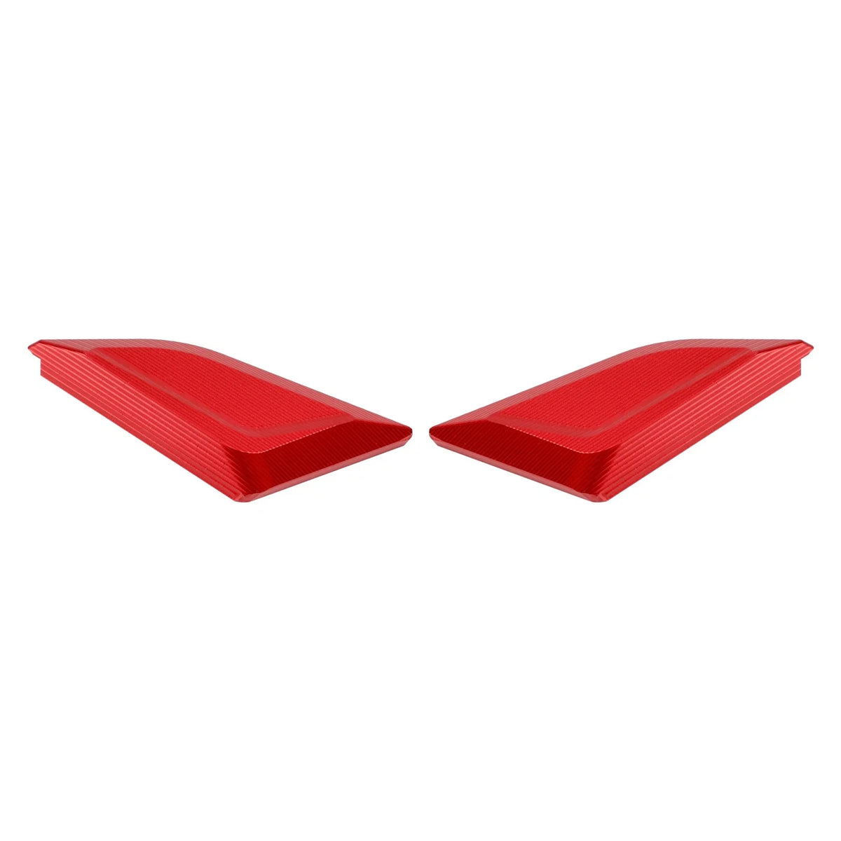 CNC Mirror Block Off Plates Red for Ducati Panigale V4 (2018–2023)
