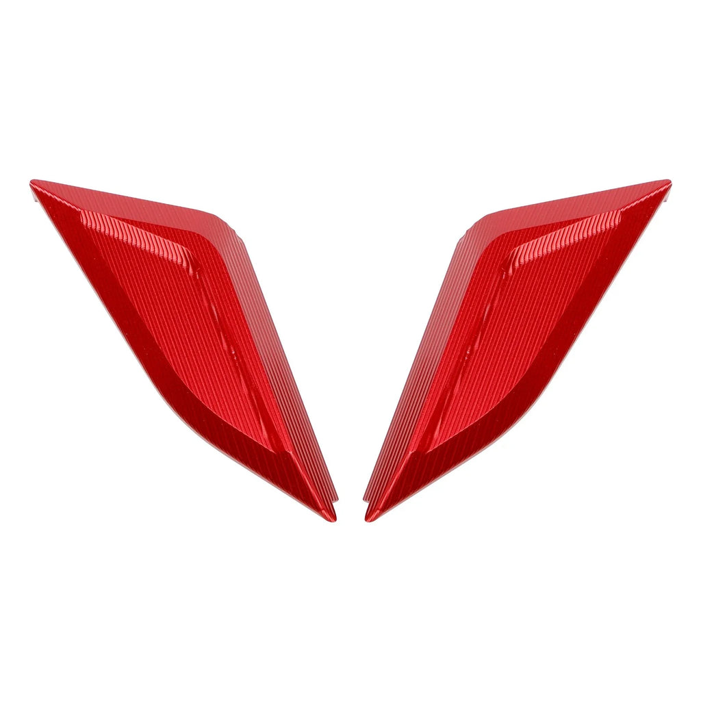CNC Mirror Block Off Plates Red for Ducati Panigale V4 (2018–2023)