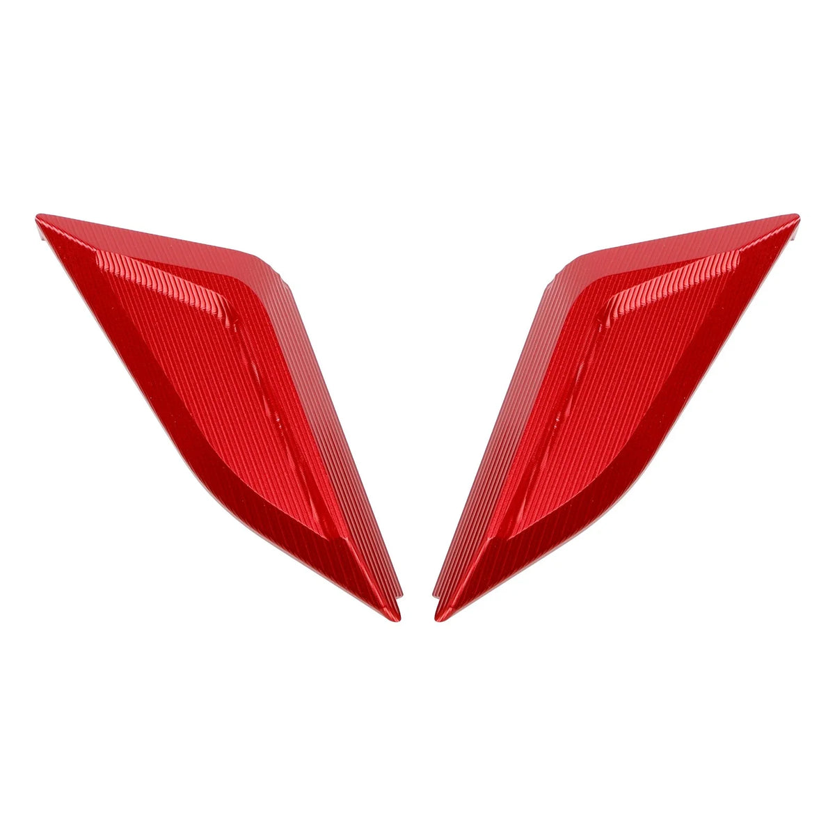 CNC Mirror Block Off Plates Red for Ducati Panigale V4 (2018–2023)