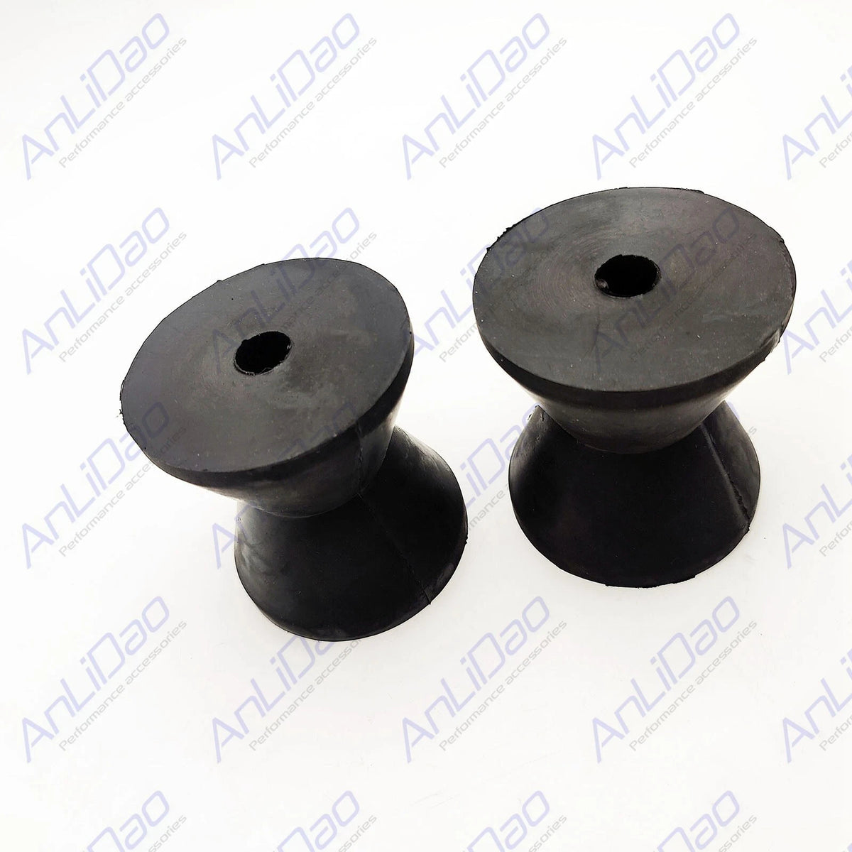 Fit Mounting Width Boat Trailer Black Molded Rubber Bow Stop Roller 50-56310