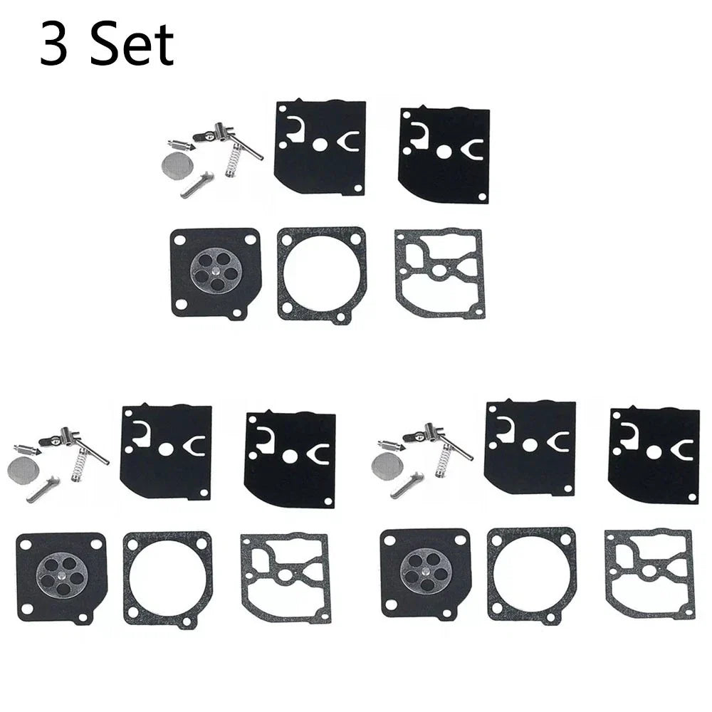 Set of 3 Carburetor Gasket Repair Kit for ZAMA RB-39 (Poulan, McCulloch)
