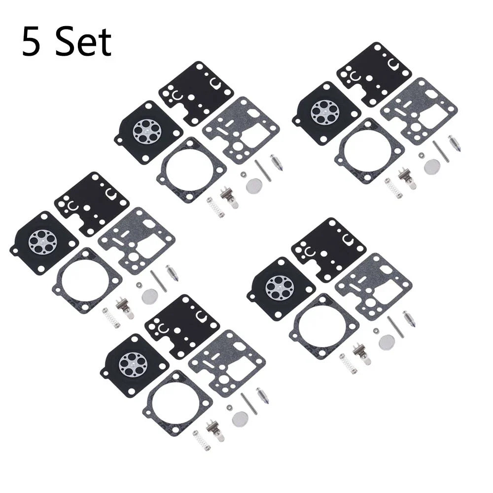 Set of 5 Carburetor Repair Kits for ECHO ES230 ES231 PB230 PB231 ZAMA RB-107