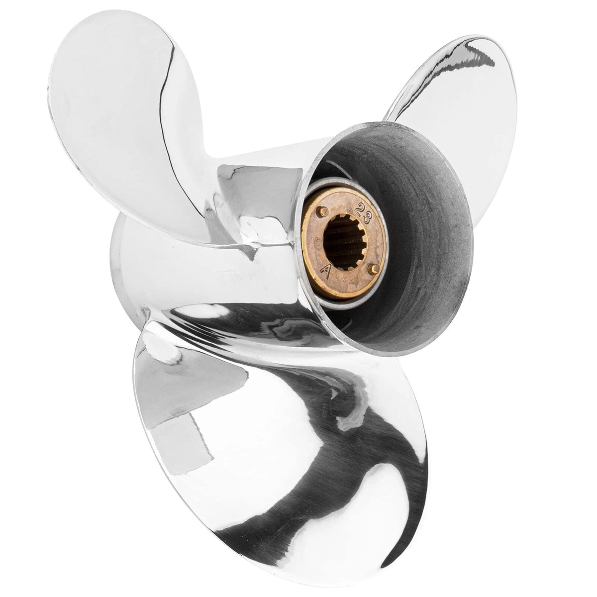 10 3/8 X 14 Stainless Steel Boat Propeller 13 Spline Fit Mercury 25-70 HP,RH