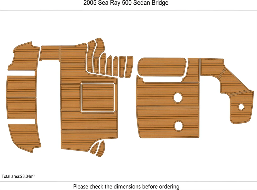EVA Pads Flooring Mat for Sea Ray 500 Sedan Bridge (2005)
