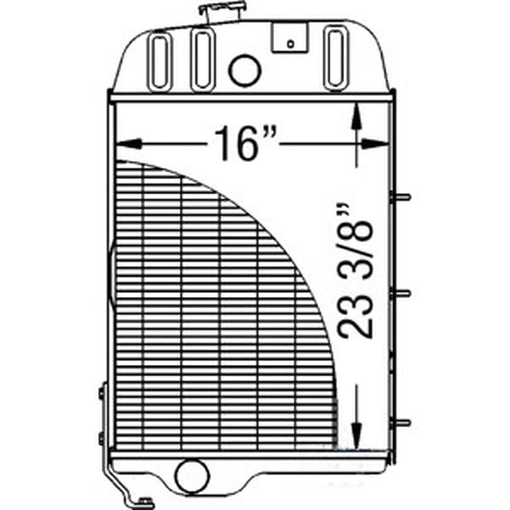 Radiator Fits John Deere 2840 3030 3120 3130 AT26474 AL66474