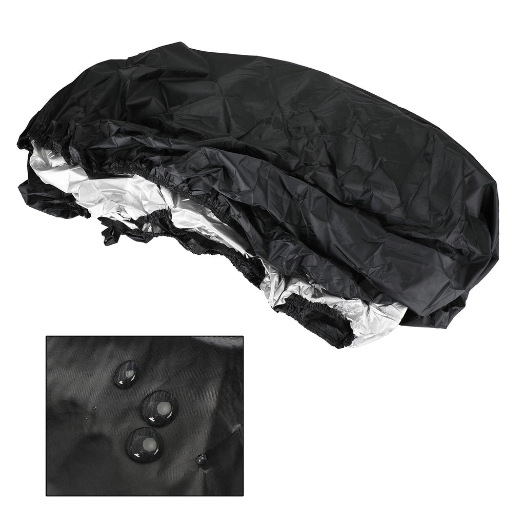 Universal Waterproof Boat Cover 14-16Ft Black for Fishing Boat (T9)