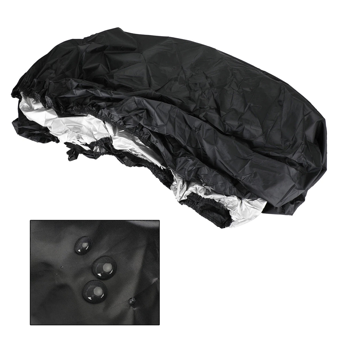 Universal Waterproof Boat Cover 14-16Ft Black for Fishing Boat (T9)