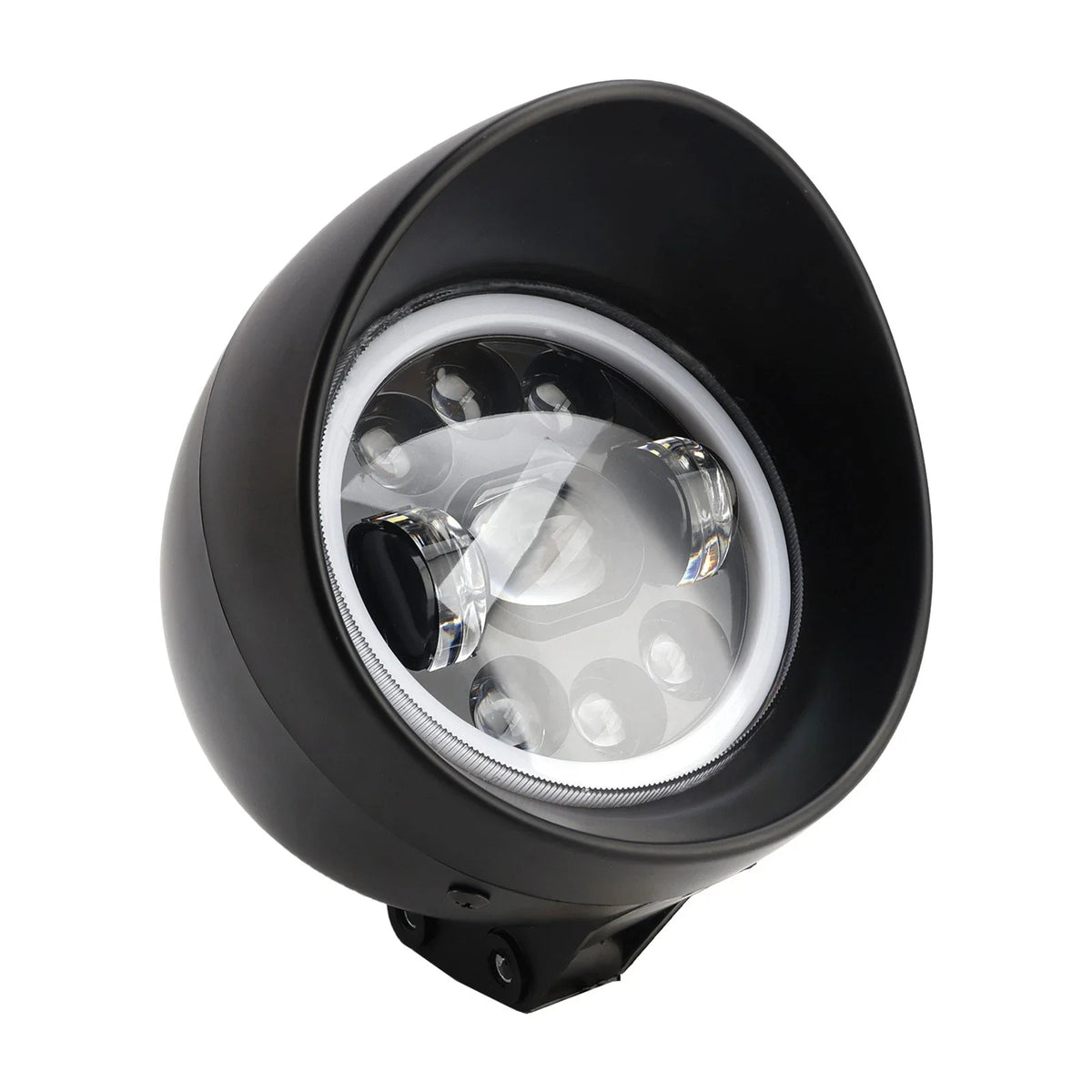 9-Bulb Beam Headlight Fog Lamp for Racer Bobber Chopper (Custom Fit)
