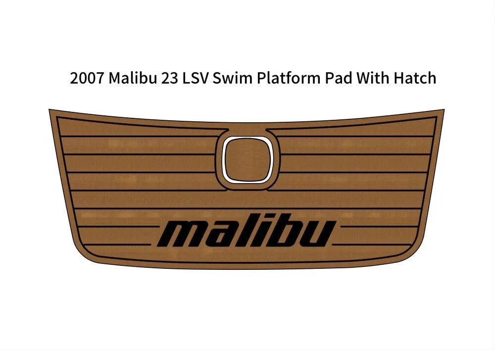 Swim Platform Pad for Malibu 23 LSV (2007) - EVA Foam Teak Flooring Mat