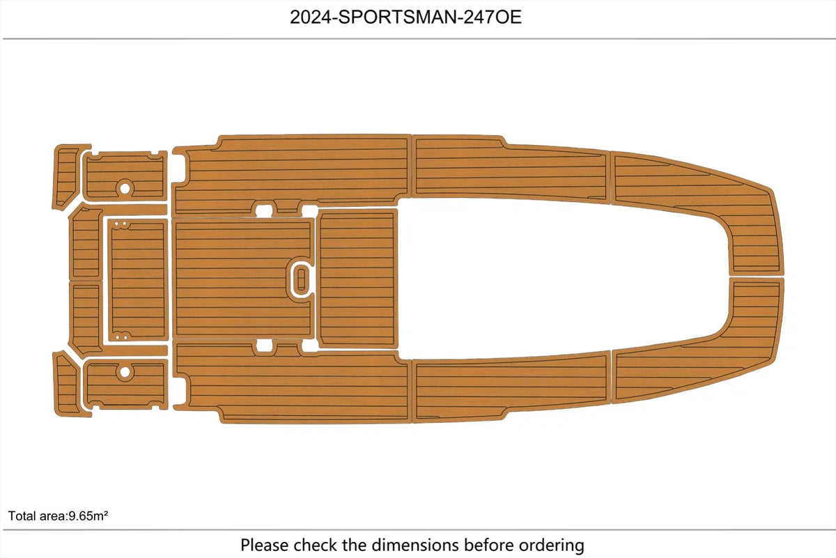 EVA Foam Teak Deck Floor Mat for Sportsman 247OE (2023)