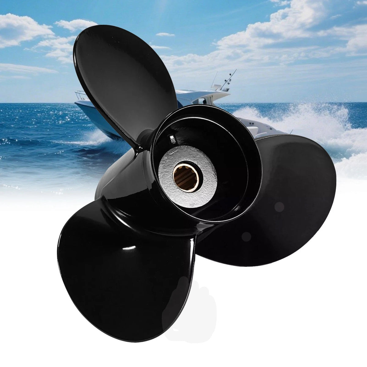 10 1/4x14 Boat Propeller Fit Suzuki DT20 DT25 DF25 DT30 HP 10 Spline RH 10.25x14