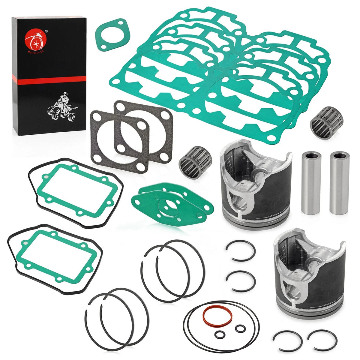 Top End Rebuild Kit Pistons 82mm STD Ring Gasket for Ski-Doo Summit 800 (2003–2006)
