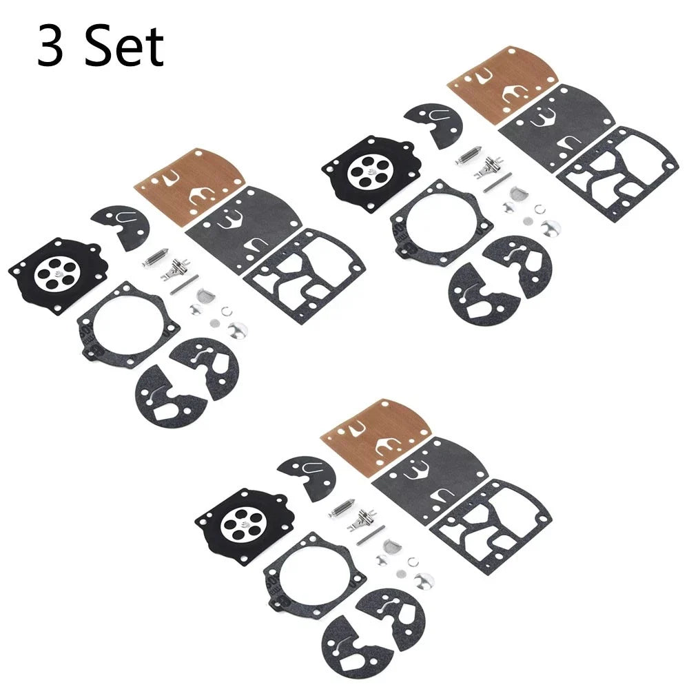 Set of 3 Carburetor Repair Kits for Homelite 650 750 K10-WB