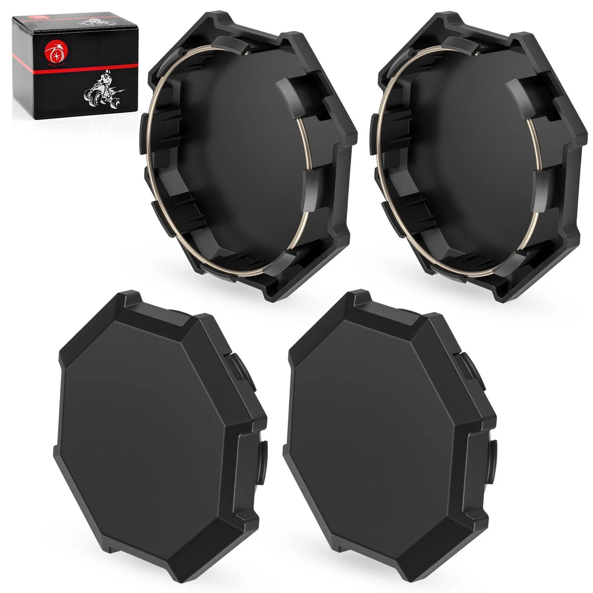 Set of 4 Center Hub Wheel Caps 1521999-458 for Polaris Sportsman 850 1000