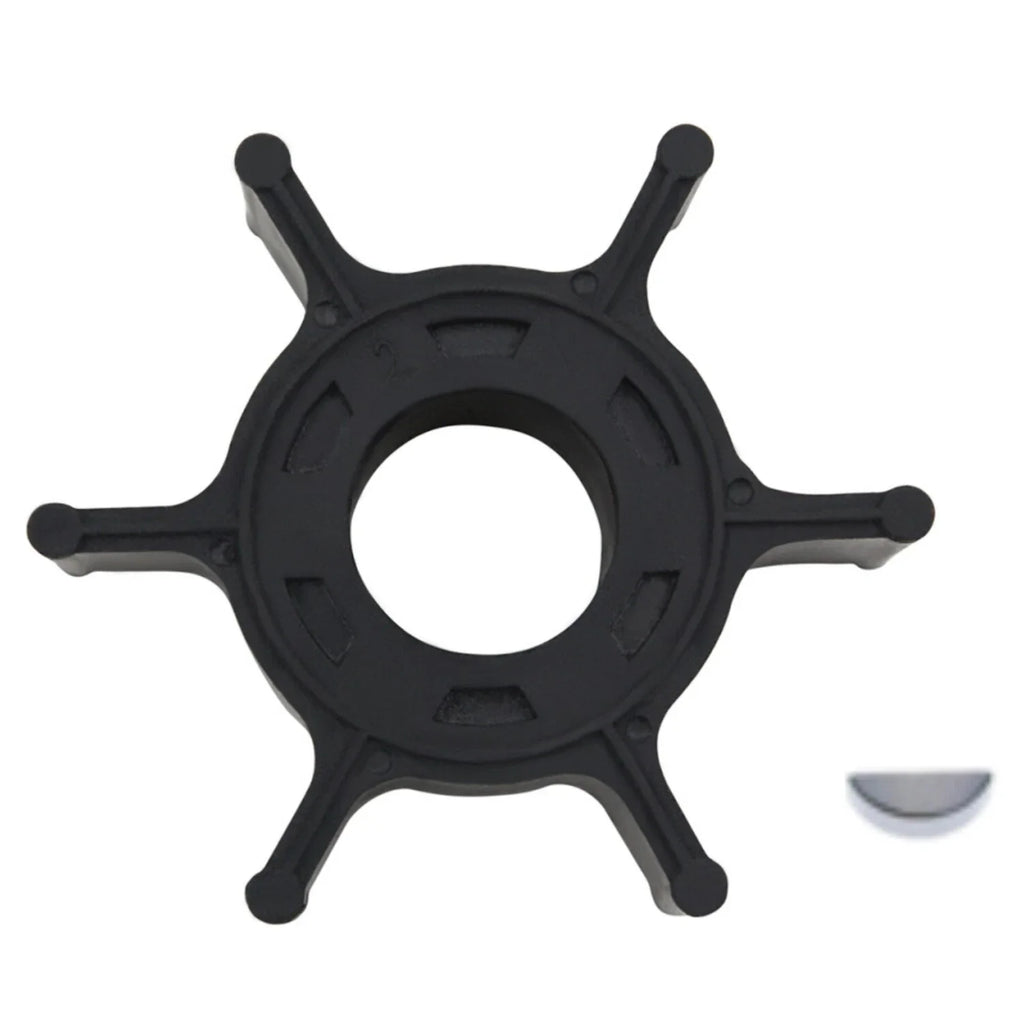 Water Pump Impeller with Key for Yamaha 2-Stroke 6-8 HP Outboard (6G1-44352-00)