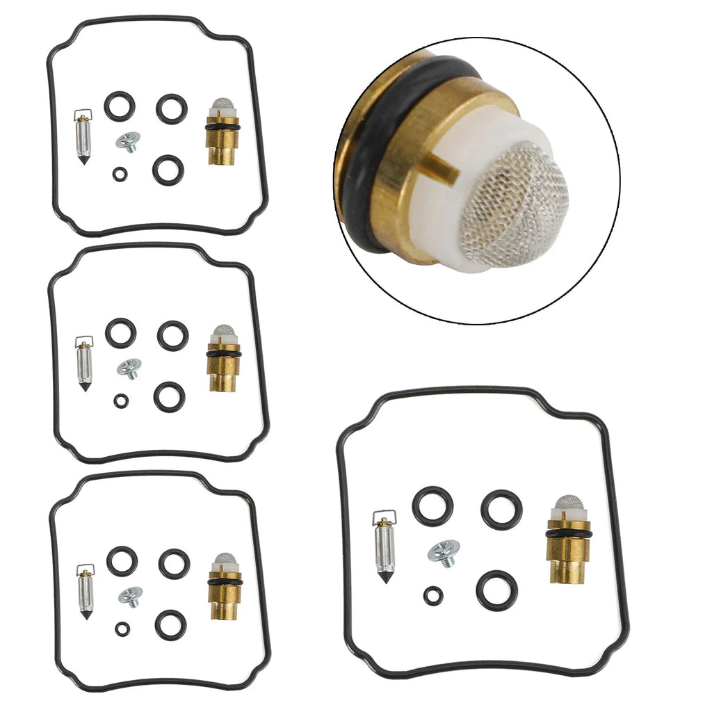 4X Carburetor Rebuild Repair Kit for Yamaha FZR400 (1988–1990) 1WG