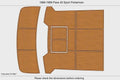 EVA Pads for Pace 40 Sport Fisherman (1988) - Cockpit Swim Platform Teak Deck