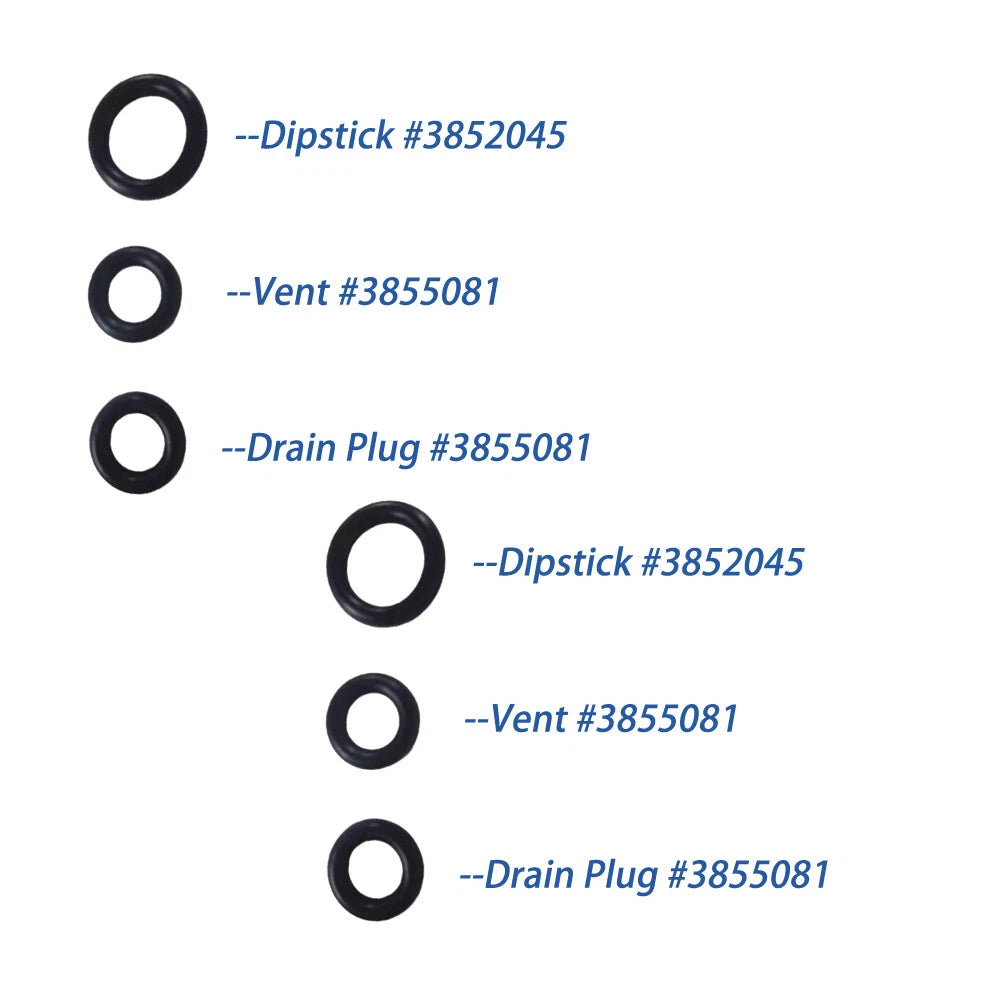2X Volvo Penta Duoprop Gearlube Orings, 955981, 3852045, 3855081 & DPS-M DRIVE