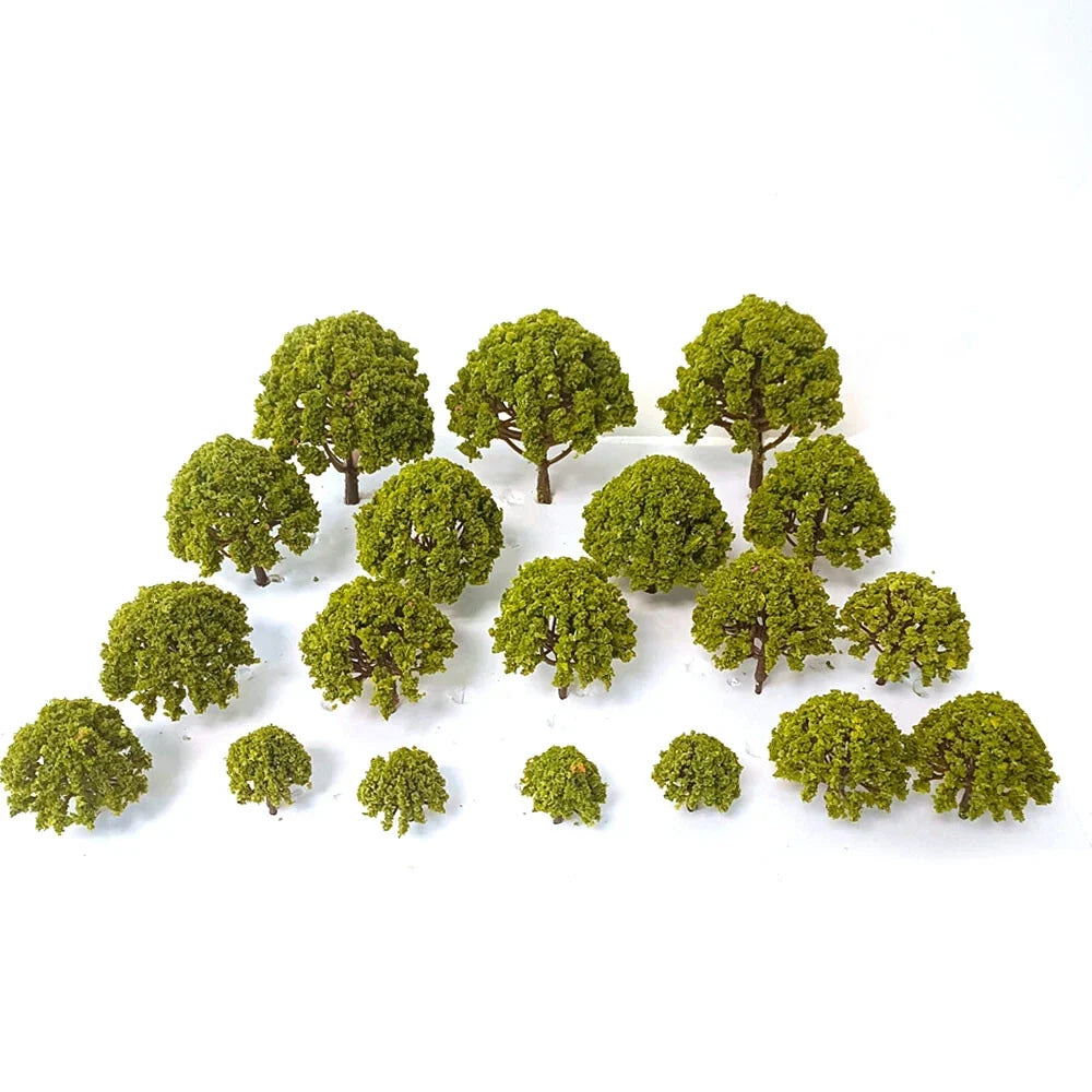 52Pcs Trees for Multiple Models O HO N Scale Railway Wargame