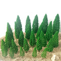 25Pcs Miniature Garden Landscape Decor for Train Railroad Scenery