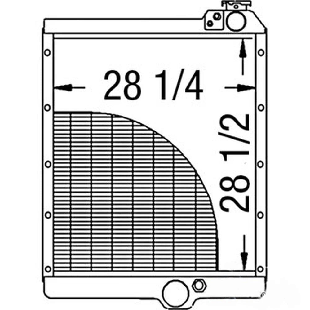 AR1242 Radiator Fits Case/Internati Onal Harvester 7220 7230 8910 8920 8930