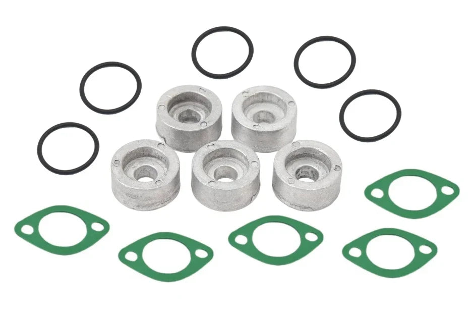 Set of 5 Round Zinc Anodes for Suzuki Outboard Motor 55321-87J01 55321-87J00