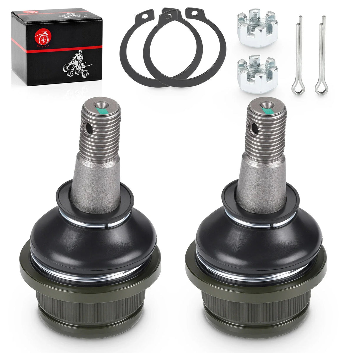 2Pcs Front Lower A Arm Ball Joint for Kawasaki Mule 600 610 (2010–2020)
