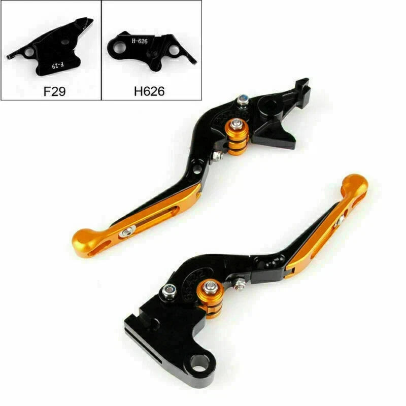 Adjustable Brake Clutch Levers for Honda CBR929RR (2000–2001) Gold T9