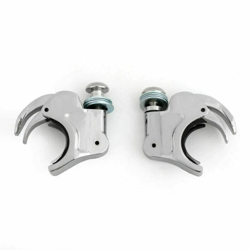 Chrome 39mm Windshield Clamps for Harley Dyna FXD FXDC Sportster XL 883 (T9)