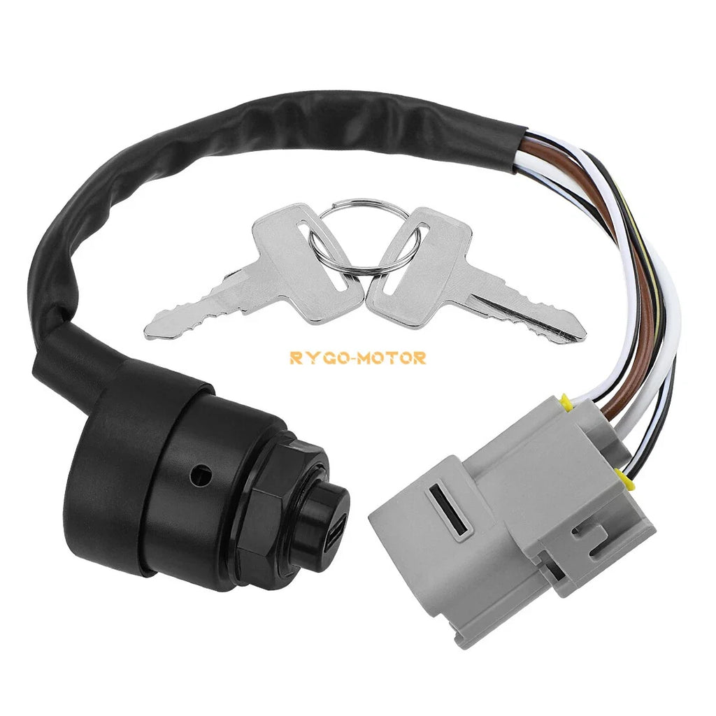 Ignition Key Switch 27005-1244 for Kawasaki Mule 3000 3010 3020 (2001–2008)
