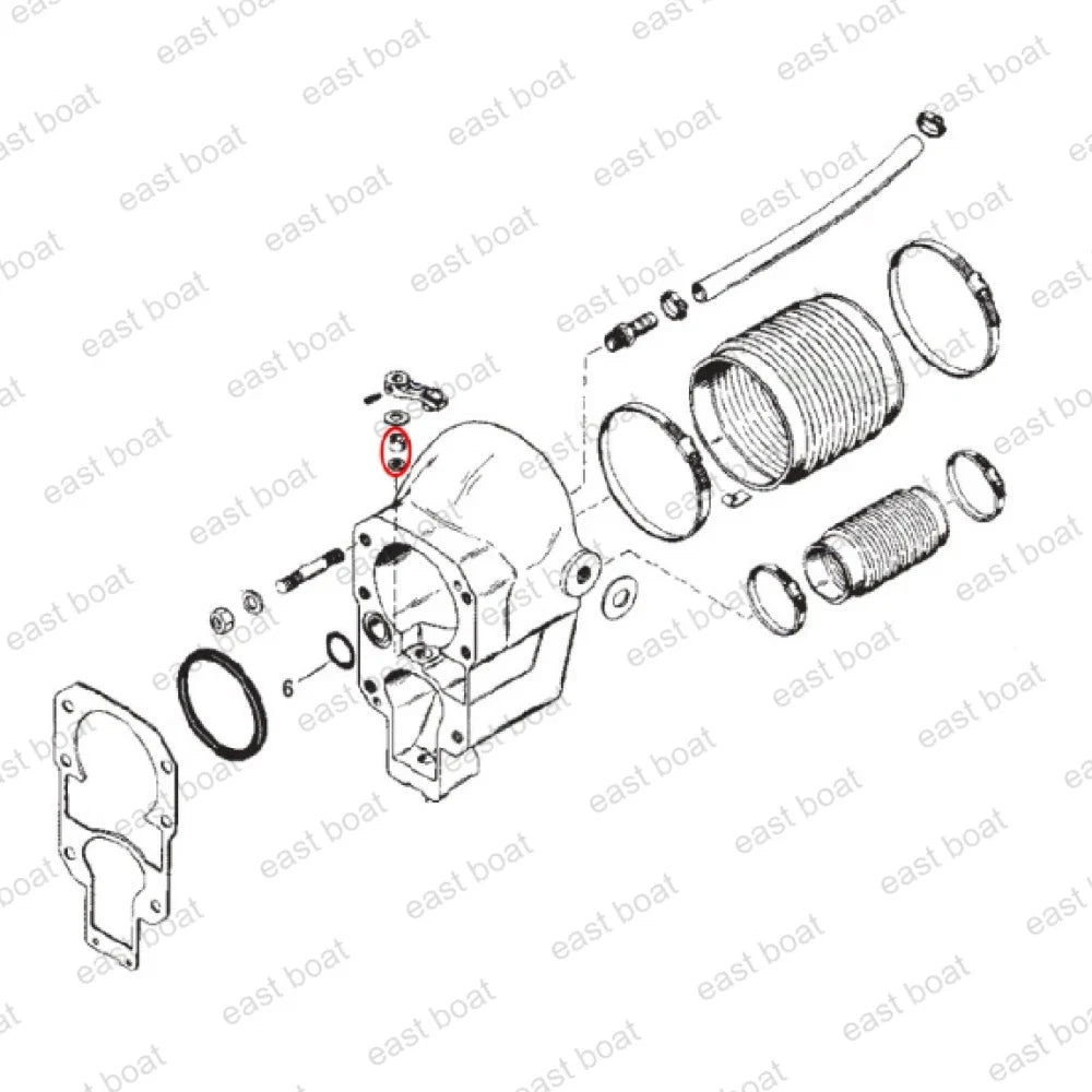 Bell Housing Bushing Kit for Mercruiser MC-1/R/MR/Alpha One & Gen II (23-805041A2)
