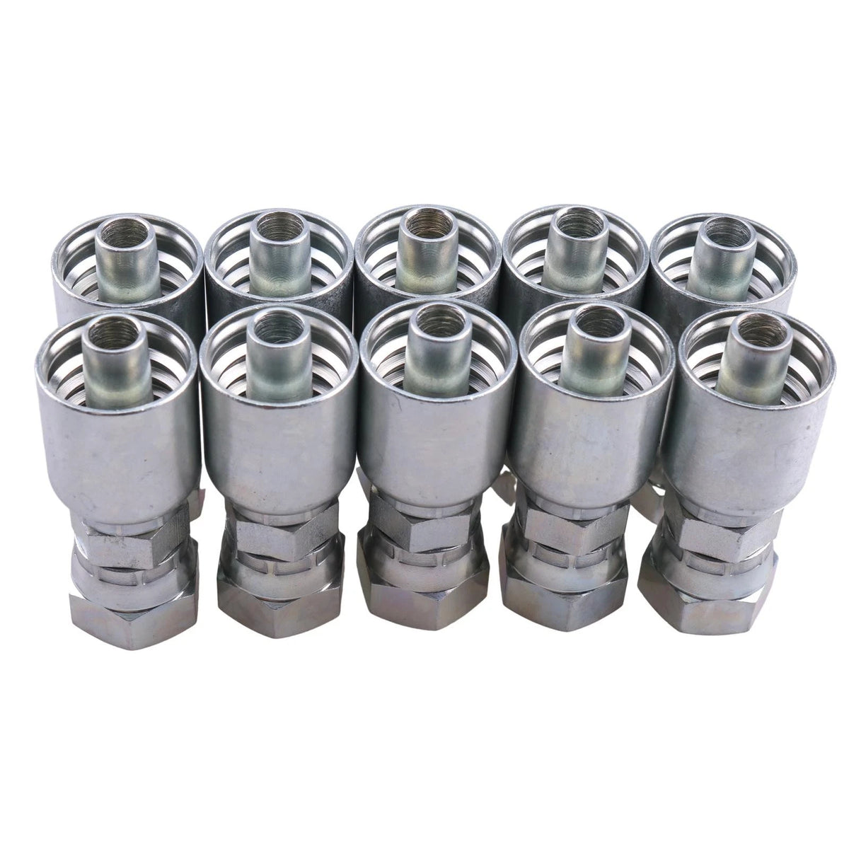 10Pcs Hydraulic Hose Fitting with 5/8" Female JIC 37° Swivel 10643-10-8 for Parker