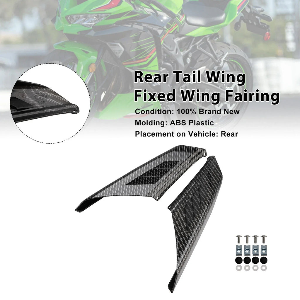 Rear Tail Wing Fairing for Kawasaki Ninja ZX-4R/4RR (2023–2025) Carbon