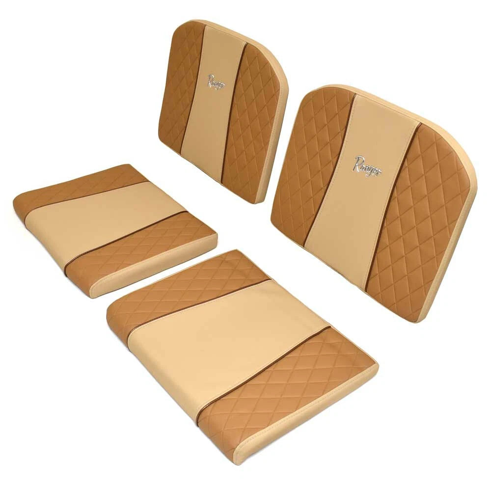 Ranger Boat Aft Seat Cushion - 2360 - 2510 Bay Beige Brown (Port/STBD)
